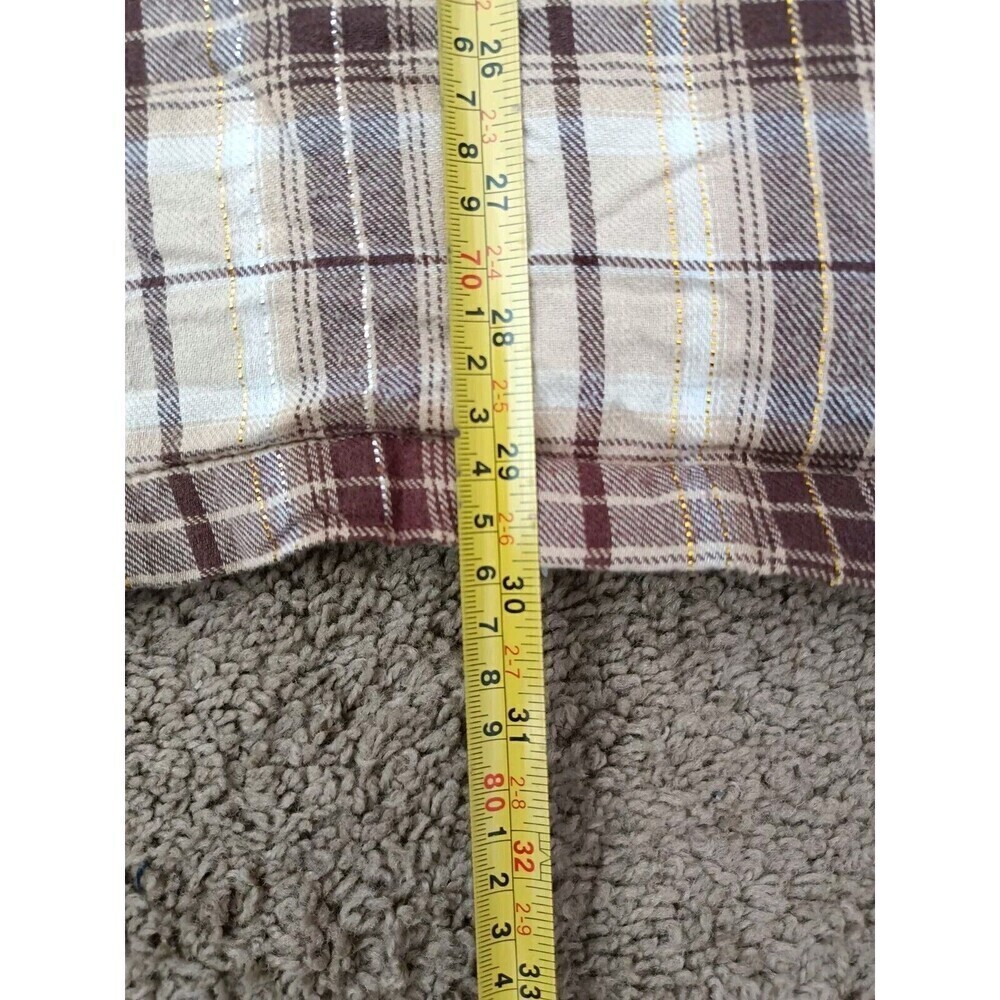 Jnco Hoodie Women's Size XL Plaid Fleece Button Up Long Sleeve - Picture 6 of 6